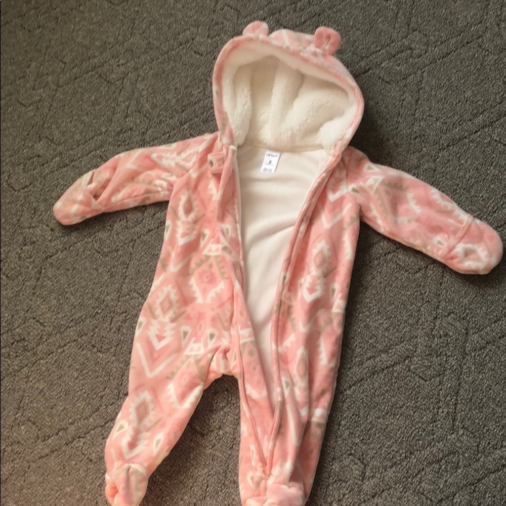 Carters Winter Hooded Fleece One Piece